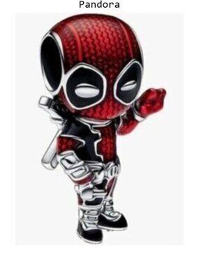 2024 New Marvel Deadpool Charm Red Dead Man Charm Fit Pandora Bracelet